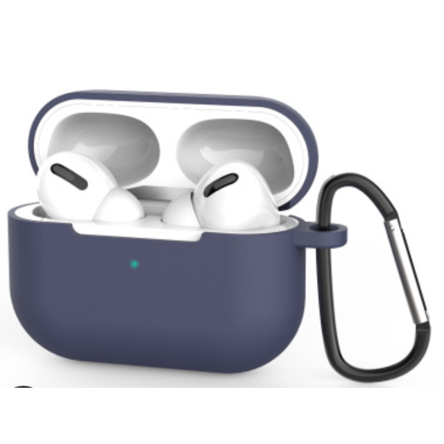 airpods proケース エアーポッズ シリコン 耐衝撃 ネイビー スマホ/家電/カメラのスマホアクセサリー(その他)の商品写真