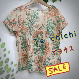 テチチ(Techichi)の!!!!夏物10%OFF中!!!!　テチチ　小花柄ブラウス(M)(シャツ/ブラウス(半袖/袖なし))