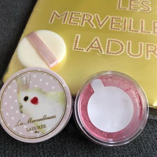 レメルヴェイユーズラデュレ(Les Merveilleuses LADUREE)の【ラデュレ】非売品 チーク(サンプルサイズ)＆ポーチ(チーク)