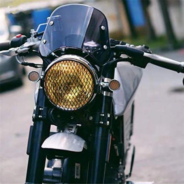 Y メーター ヘッドライト スクリーン バイザー ショート ハーフスモーク 自動車/バイクのバイク(パーツ)の商品写真