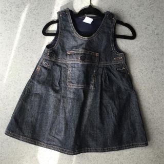 プチバトー(PETIT BATEAU)のプチバトー デニムワンピース67cm(ワンピース)