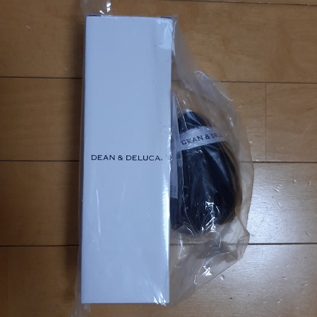 DEAN & DELUCA(ディーンアンドデルーカ)のDEAN & DELUCA ネットバッグ黒&ステンレスボトルセット レディースのバッグ(エコバッグ)の商品写真