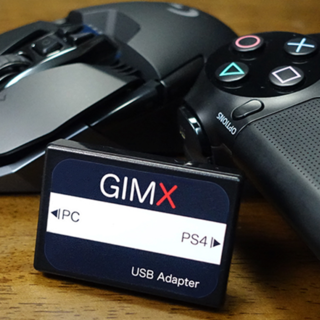 プレイステーション4(PlayStation4)のPS4・XBOX等でマウス・ハンコン使用可能 GIMXアダプター(黒)☆☆★(家庭用ゲーム機本体)