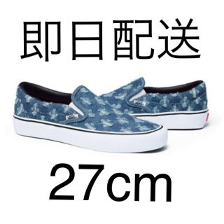 シュプリーム(Supreme)のSupreme Vans Hole Punch Denim Slip-On(スニーカー)