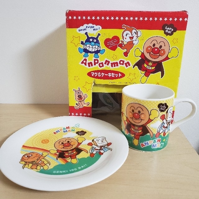 アンパンマン マグ&ケーキ セット マグカップ コップ ケーキ皿 皿 新品未開封 | フリマアプリ ラクマ