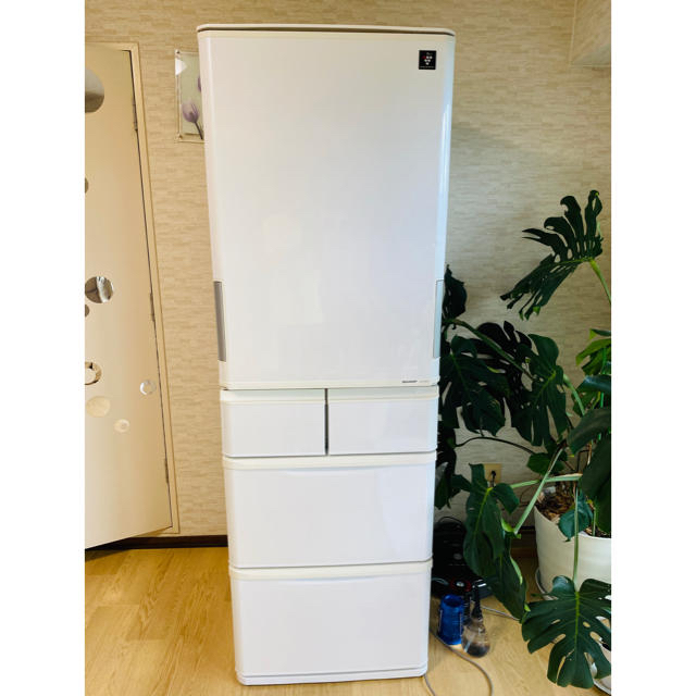 シャープ５ドア冷凍冷蔵庫　プラズマクラスタSJ-PW42X-W 2013