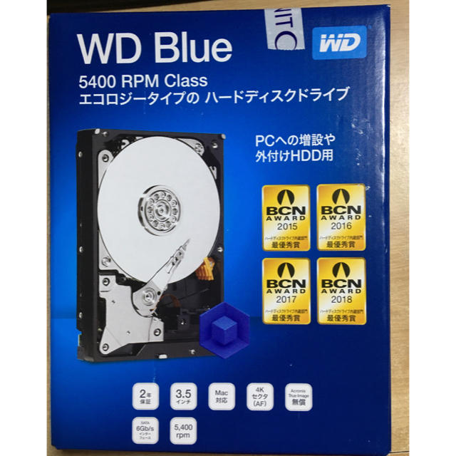 今年7月購入】HDD 4TB western digital 未開封 - PCパーツ