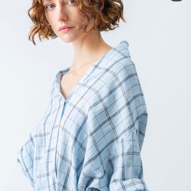 Ebure エブール リネンチェックシャツ 2019ss ロンハーマン - シャツ