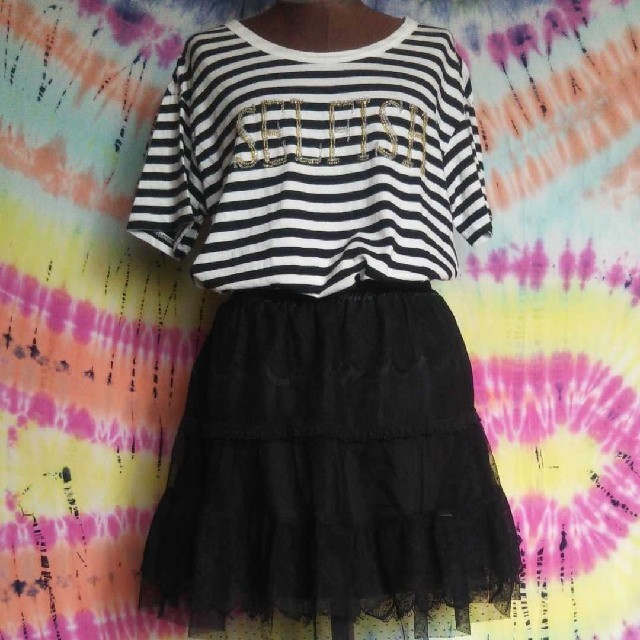 JEANASIS(ジーナシス)のJEANA SiSチュールスカート＆Tシャツ レディースのスカート(ひざ丈スカート)の商品写真