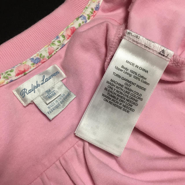 POLO RALPH LAUREN(ポロラルフローレン)のラルフローレン　ロンパース　女の子 キッズ/ベビー/マタニティのベビー服(~85cm)(ロンパース)の商品写真