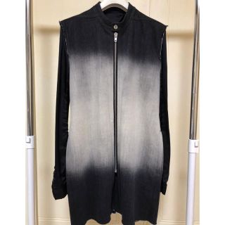 リックオウエンス(Rick Owens)のリックオウエンス　デニム袖切り替えジャケット(Gジャン/デニムジャケット)