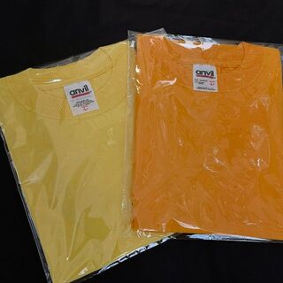 アンビル(Anvil)のanvilアンビル Tシャツ 2枚セット レモン＆ゴールド Youth Lサイズ(Tシャツ/カットソー)