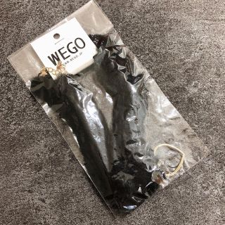 ウィゴー(WEGO)のWEGO*ファーテープチョーカー*ブラック(ネックレス)