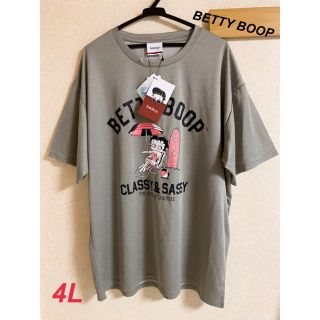 新品　ベティちゃん　メンズ　ドライ　Tシャツ　グレー　4L(Tシャツ/カットソー(半袖/袖なし))