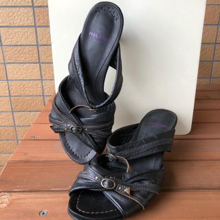 サヤ(SAYA)の良品□ヒルギ ミュール サンダル黒(ミュール)