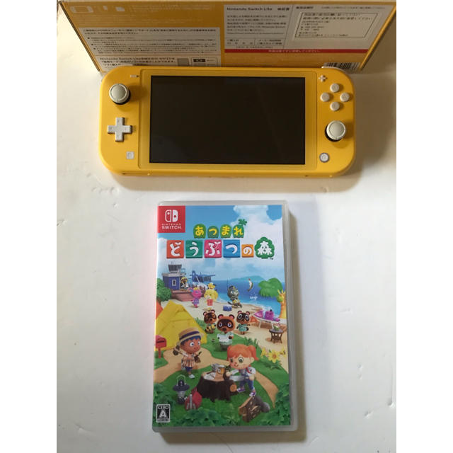 ゲームソフトゲーム機本体Nintendo Switch Lite イエロー　　どうぶつの森ソフト付