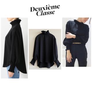 ドゥーズィエムクラス(DEUXIEME CLASSE)のドゥーズィエムクラス  セルリ【定価：2.7万円】★シャーリングブラウス(シャツ/ブラウス(長袖/七分))