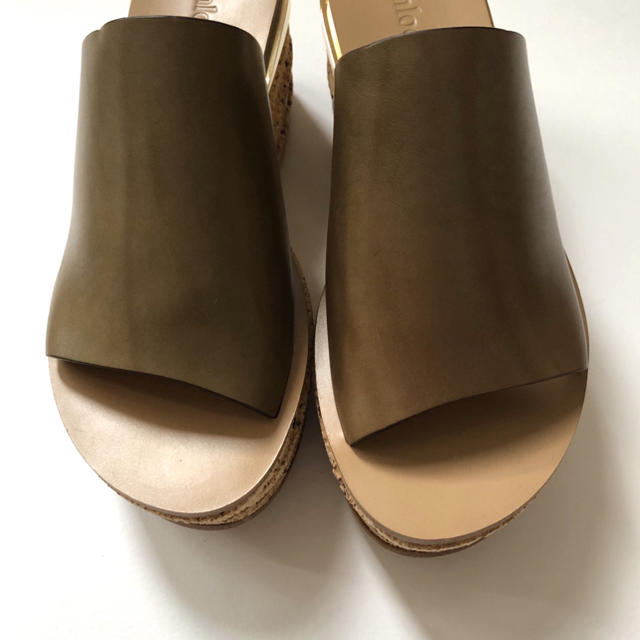 新品/37.5 Chloe クロエ プラットホーム サンダル カミーユ - www
