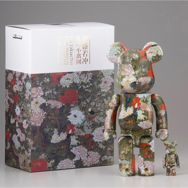 新品?正規品 BE@RBRICK 伊藤若冲 群鶏図 100% 400% ベアブリック