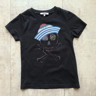 ジャンポールゴルチエ(Jean-Paul GAULTIER)のジュニア ゴルチェ ☆ コットン Tシャツ スカル柄 6A ブラック 半袖(Tシャツ/カットソー)