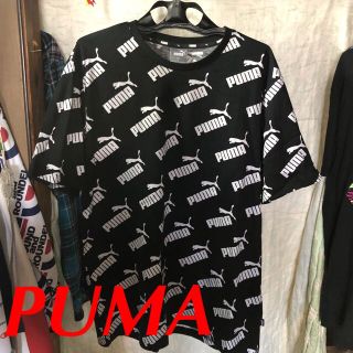 プーマ(PUMA)のPUMA 総柄パーカーのTシャツバージョンで、着心地が大変良いTシャツ XL‼️(Tシャツ/カットソー(半袖/袖なし))