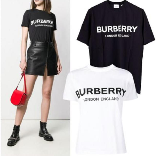 BURBERRY(バーバリー)のバーバリー　コットンTシャツ　白　正規品 レディースのトップス(Tシャツ(半袖/袖なし))の商品写真