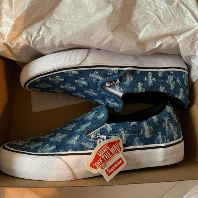 Supreme(シュプリーム)のSupreme Vans Slip-On Hoie Punch Denim メンズの靴/シューズ(スリッポン/モカシン)の商品写真