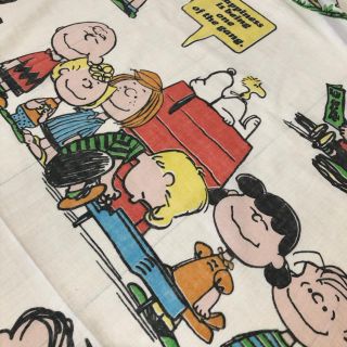 スヌーピー(SNOOPY)の🌜ビンテージ シーツ🌛スヌーピー   野球　定番(生地/糸)