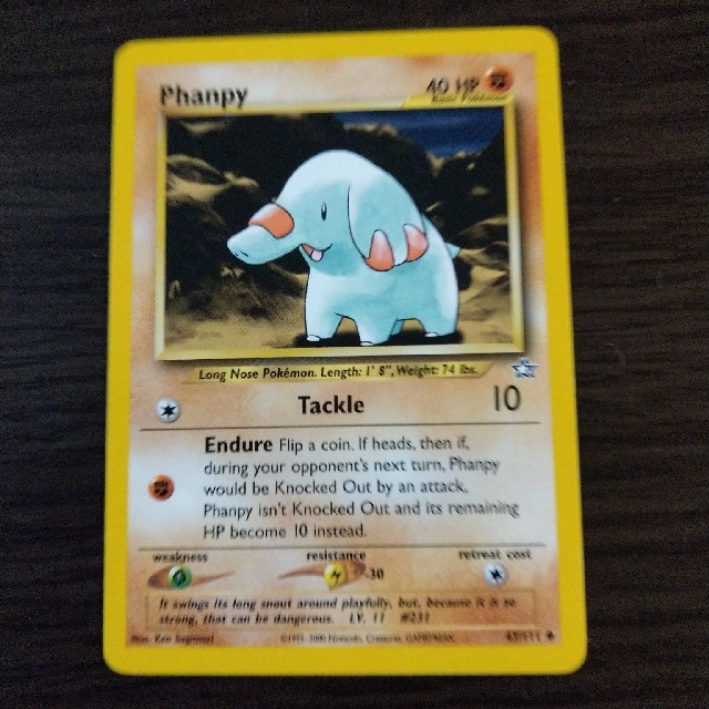 ポケモン(ポケモン)の英語版ゴマゾウ エンタメ/ホビーのトレーディングカード(シングルカード)の商品写真