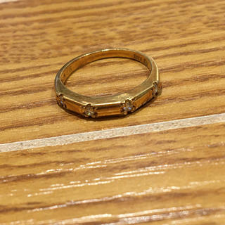 K18刻印 透明石付きリング　(92018757)(リング(指輪))