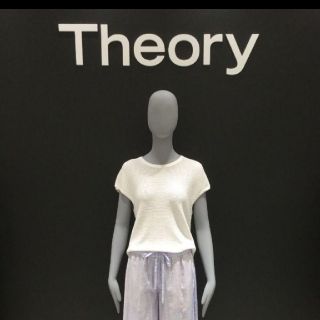 セオリー(theory)のtheory セオリー★リネンコットンフレンチスリーブニットプルオーバー　(カットソー(半袖/袖なし))