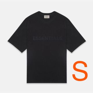 フィアオブゴッド(FEAR OF GOD)の最新 Essentials ロゴ Tシャツ ブラック 新品(Tシャツ/カットソー(半袖/袖なし))