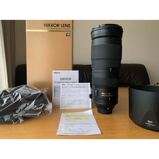 Nikon(ニコン)のくま様専用 AF-S NIKKOR 200-500mm 1:5.6E ED VR スマホ/家電/カメラのカメラ(レンズ(ズーム))の商品写真