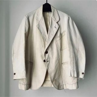 1910s - 20s フランス アンティーク リネン サックコート 1910s - 20s フランス アンティーク リネン サックコート