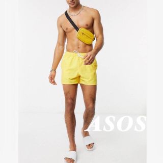 エイソス(asos)のASOS スイムショーツ イエロー(水着)