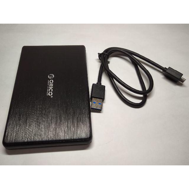 日立(ヒタチ)のUSB3.0 ポータブルHDD　新古品　日立社製　500GB　②　黒 スマホ/家電/カメラのPC/タブレット(PC周辺機器)の商品写真