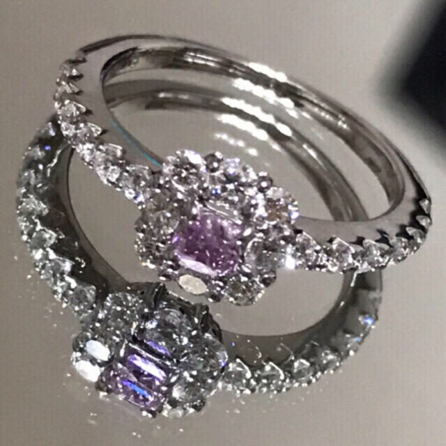 大特価⭐️プラチナ900 ファンシーインテンスピンクパープルダイヤモンドリング レディースのアクセサリー(リング(指輪))の商品写真