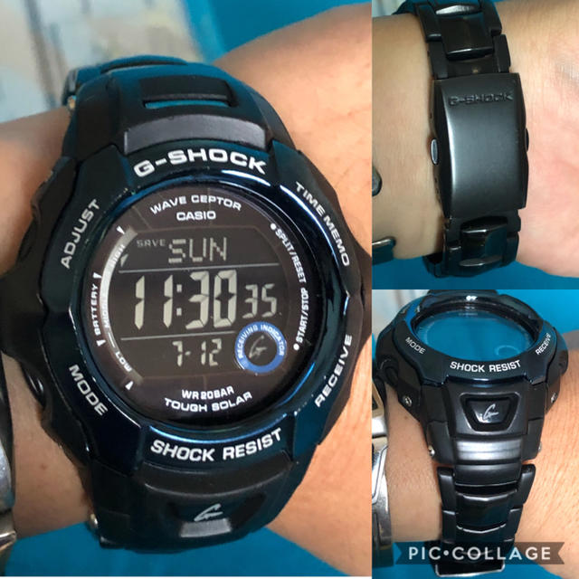 B2704【CASIO】G-SHOCK　電波ソーラー　反転液晶　タフソーラー