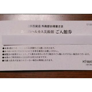 モモ様専用　ハルカス美術館入館券　2枚セット(美術館/博物館)