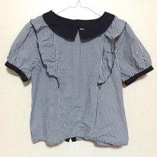 マジェスティックレゴン(MAJESTIC LEGON)のマジェ☆大人気ギンガムチェックカットソー(カットソー(半袖/袖なし))