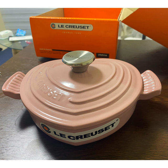 LE CREUSET - ルクルーゼ ハート型の浅型鍋の通販 by しゃち's shop