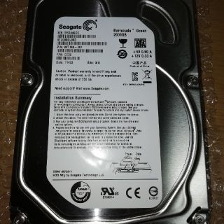 Seagate HDD 3.5インチ 2T(PCパーツ)