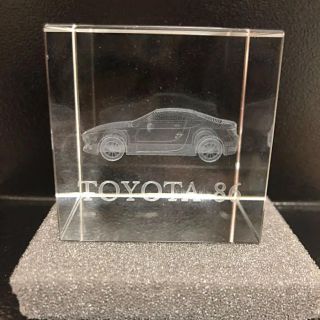 トヨタ(トヨタ)の【最終値下げ】TOYOTA トヨタ 86 ハチロク クリスタル 3D (置物)