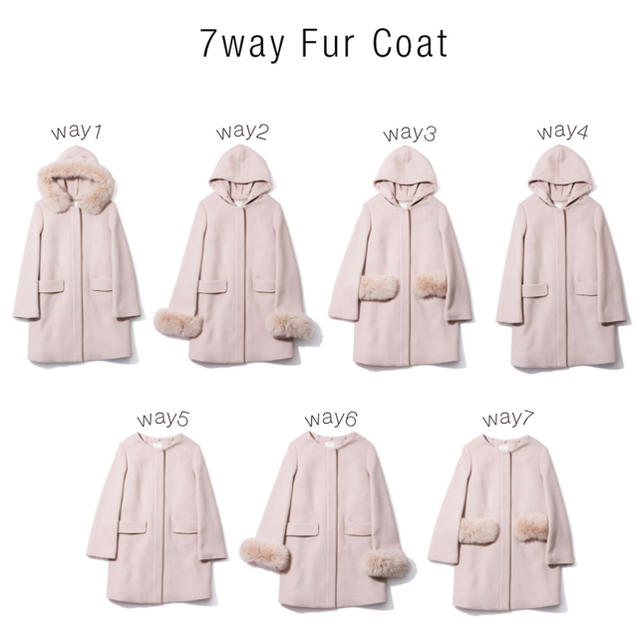 REDY AZEL 7way Fur Coat