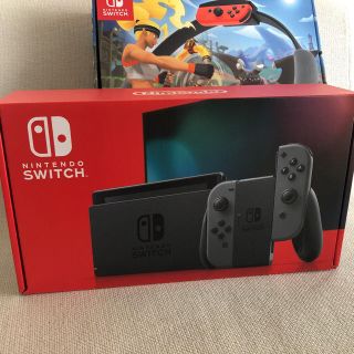 ニンテンドースイッチ(Nintendo Switch)の美品❗️任天堂switchとリングフィットアドベンチャーセット(家庭用ゲームソフト)