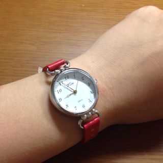 赤 % 腕時計(腕時計)