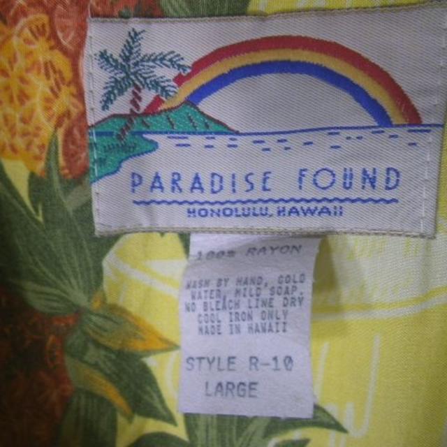 6759 PARADAISE FOUND　ハワイ製　ビンテージ　レーヨン　アロハ