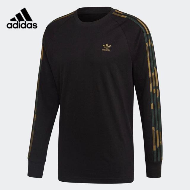 adidas(アディダス)の新品未使用 アディダス カモフラージュ Tシャツ 長袖 ブラック 3XL メンズのトップス(Tシャツ/カットソー(七分/長袖))の商品写真