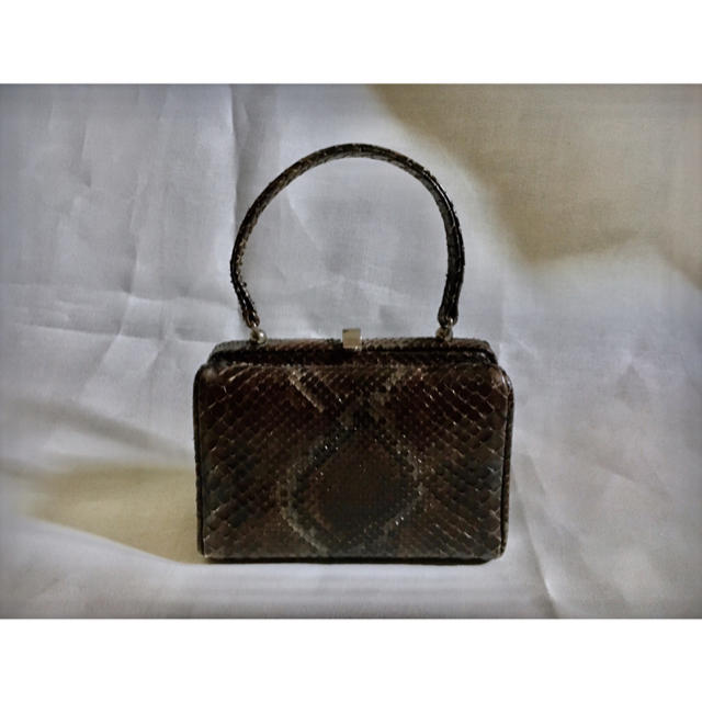 80s BRUNO MAGLI Python Hande Bag スネーク 蛇ビンテージ