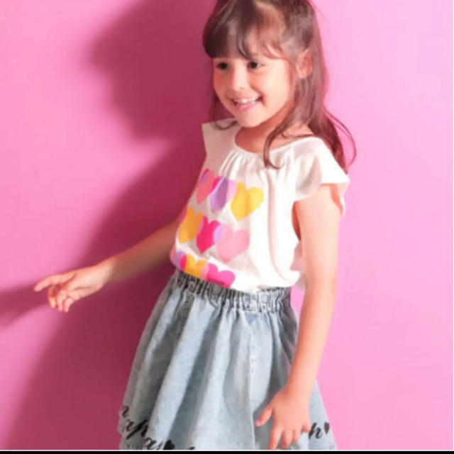 ANAP Kids(アナップキッズ)のANAPKIDS ハートチュニック キッズ/ベビー/マタニティのキッズ服女の子用(90cm~)(Tシャツ/カットソー)の商品写真